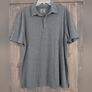 Fresh Clean Threads Performance Polo Shirt Gray X-Large